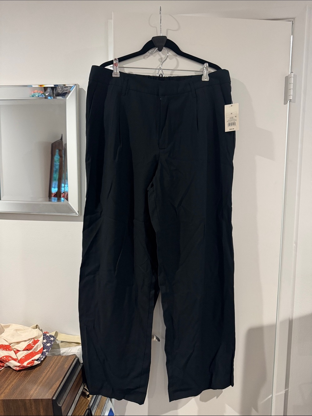 BNWT a new day Womens Black Wide Leg Pants 16